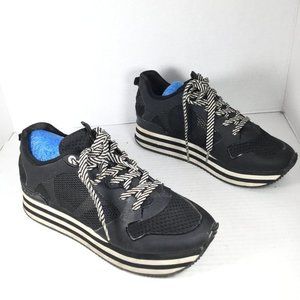 DKNY Platform Sneakers Black Size 8